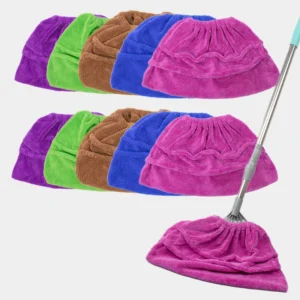 Microfiber Floor Cleaning Mop Cloth for Broom Kitchen Replacement Washable Broom Cleaning Dust Cover