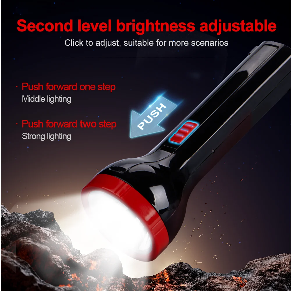 1000 Lumens Portable Rechargeable Led Lanterns High Brightness Long Range Torch Light Camping Light Tactical Flashlight - Image 3