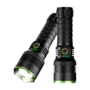 Super Bright 3000 Lumens Far Distance 1000 M High Capacity Battery Adjustable Zoom USB Port for Outdoor Exploration Flashlight