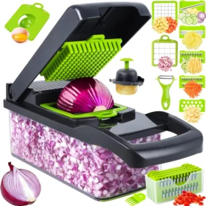 Multifunctional Manual 16 in 1 Vegetable Chopper Slicer Handheld Onion Mandoline Kitchen Dicer Chopper Vegetable Cutter
