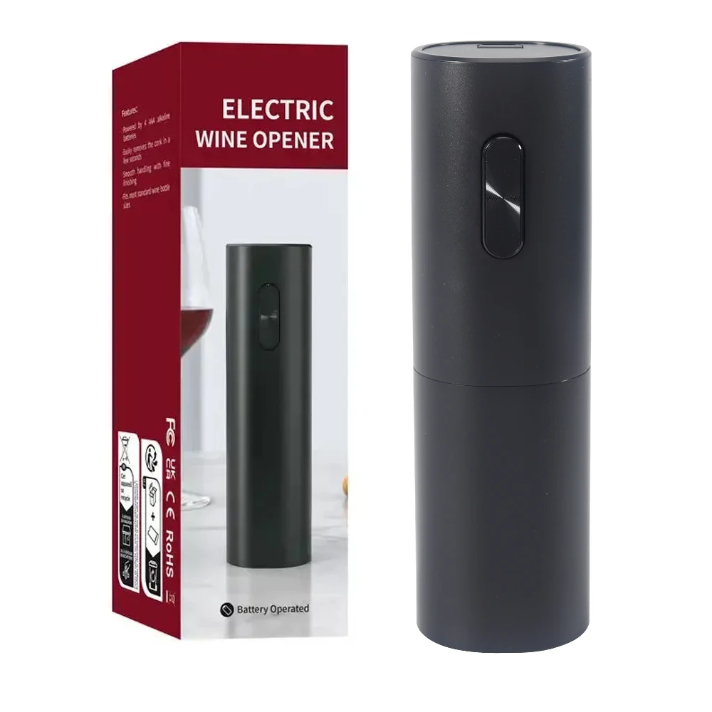 Hot Selling Red Wine Gifts Battery Operated Automatic Cordless Cork Screw Electric Wine Bottle Opener