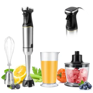 Update Hand Blender with Stainless Steel Blades Automatically Identifying Accessories and Speed Smart Immersion Blender