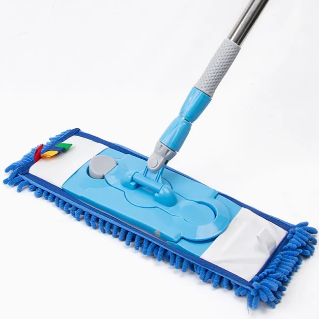 Commercial Factory Microfiber Chenille Mop Wet Flat Mat Cleaning with Chenille Mop Head for Floor Cleaning - Image 6