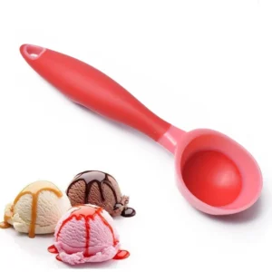 New Custom Food Grade Plastic Ice Cream Scoop with Hole Design