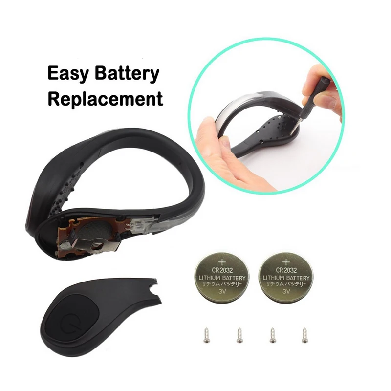 Helius Outdoor Safety Luminous Night Running Shoe Safety Clips Cycling Sports Warning Light Led Sport Running Light - Image 2