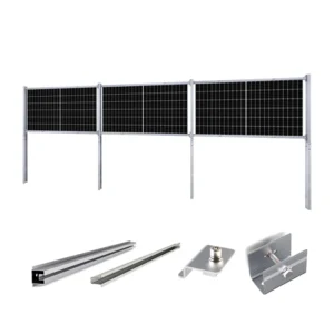 Hot Dip Galvanized Mounting Ground Vertical Structure Solar Vertical Bifacial Fence PV Farms Mounting Systems