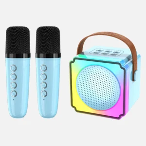 Fashion Gift Musical Home Party Ktv Karaoke Toys Pink Microphone Speaker Singing Kids Machine Plays Music Woofer 5W Audio Playe