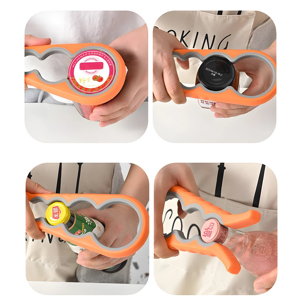 Wholesale Kitchen Gadgets 4 in 1 Multifunctional Manual Beer Tin Can Opener Jar Lid Remover - Image 3