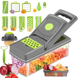 New 15 in 1 Multi-functional Vegetable Cutter Chopper Kitchen Green Vegetable Cutter