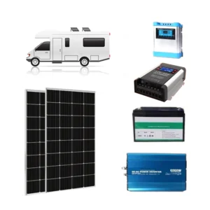 100W 200W 300W 400W Monocrystalline Solar Panel Kit for Motorhome/RV/Caravan Charge 12V
