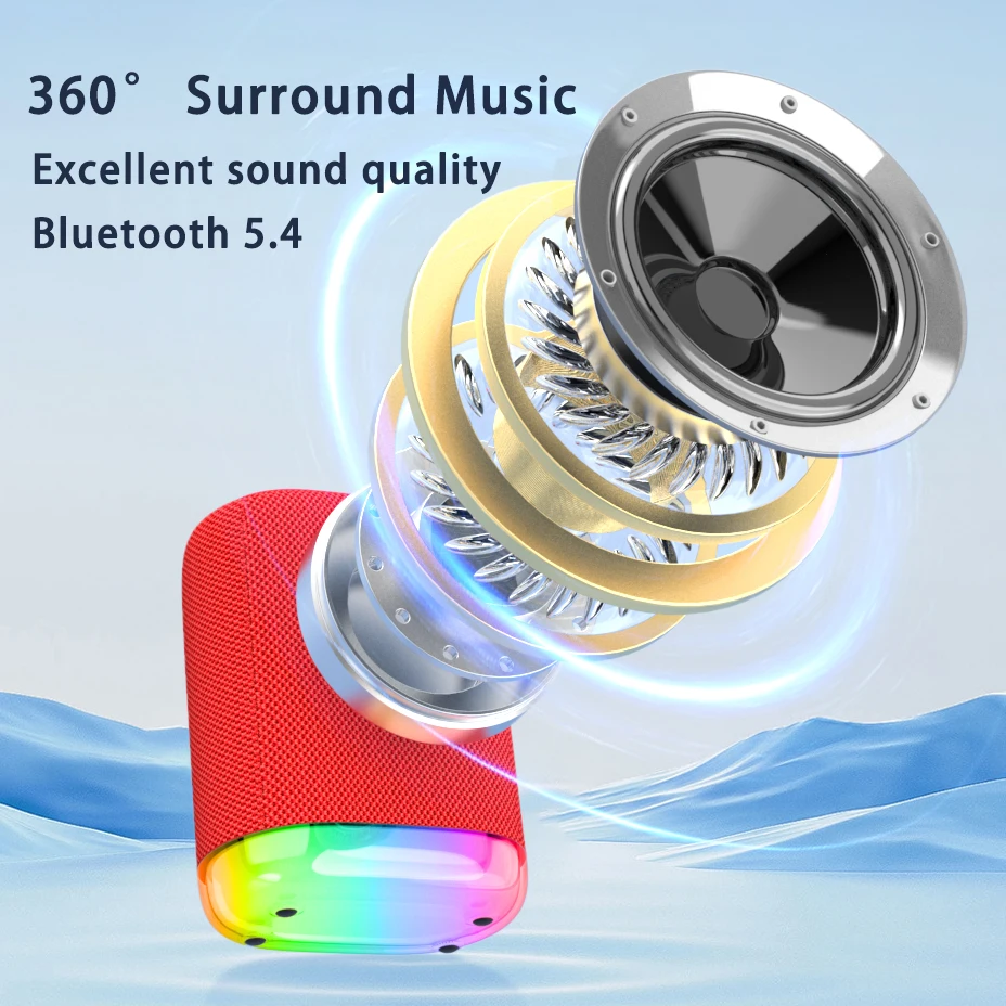 RGB Cornetas Portatil Speakers Grandes Bass High Quality Loud Karaoke Sans Mobile Phones Home Audio Party Parties Deep Bass TF - Image 4