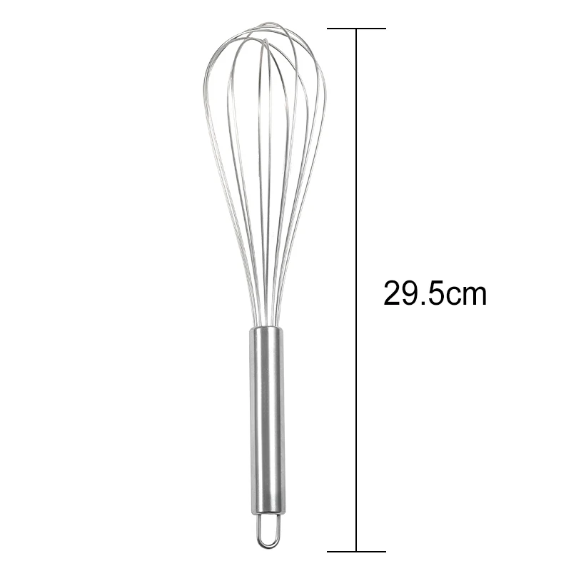 Kitchen Manual Stainless Steel Hand Wire Egg Whisk Beater for Baking - Image 2