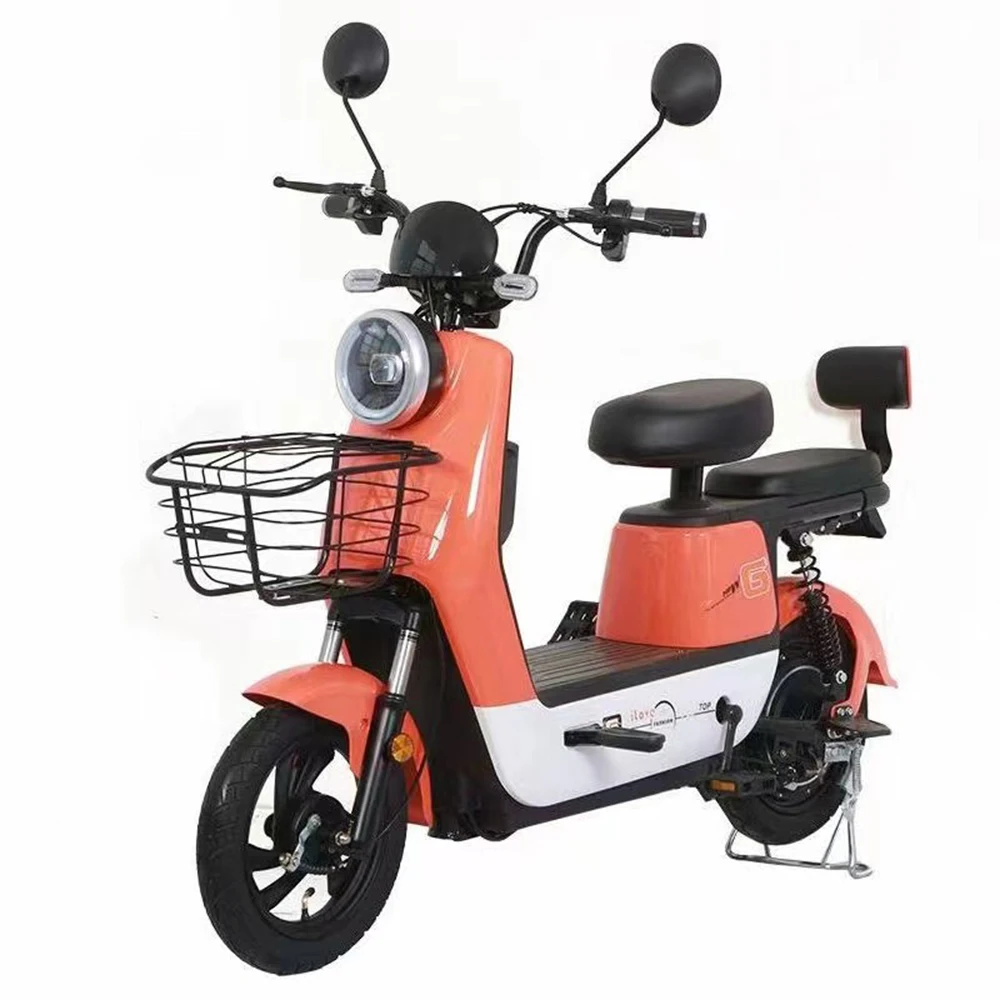 Factory Wholesale Electric Bicycle 350W 48V Adult Electric City Bike Lead-acid Battery Two-wheeled Electric Scooter - Image 5