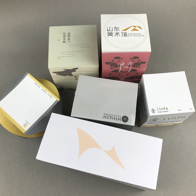 Custom Shipping Container Eco Small Wooden Mini Pallet Block With Sticky Notes Pads Holder Paper 3D Memo Pad Cube Refill Blocks - Image 2