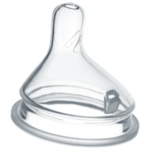 Custom 0-24 Months Newborn Wide Neck Silicone Baby Feeding Anti Colic Nipple with Suction Nozzle