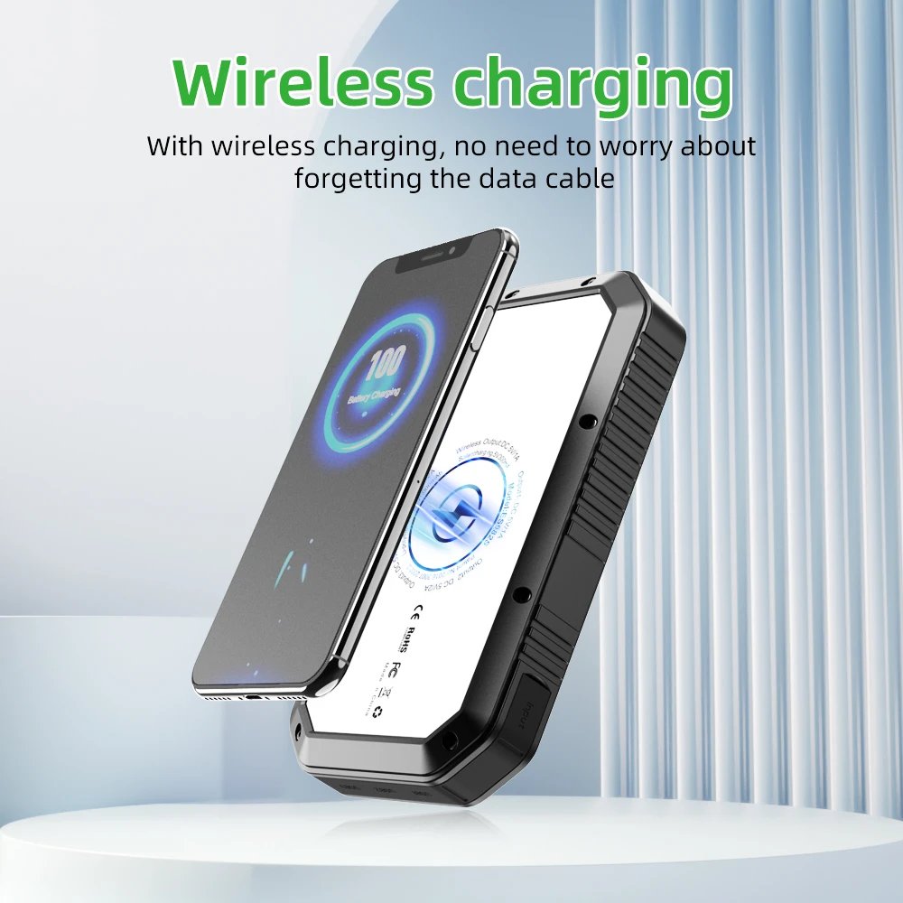 Waterproof Solar Powerbank Manufacturer Wholesales Solar Power Bank 20000mah 30000mah 5v 2a Solar Panel Power Bank Usb Charge - Image 5