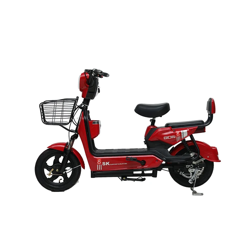 Wholesale Price 14 Inch Step Through Electric Bike 350W 48V City Electric Bike Scooter With Pedal - Image 4