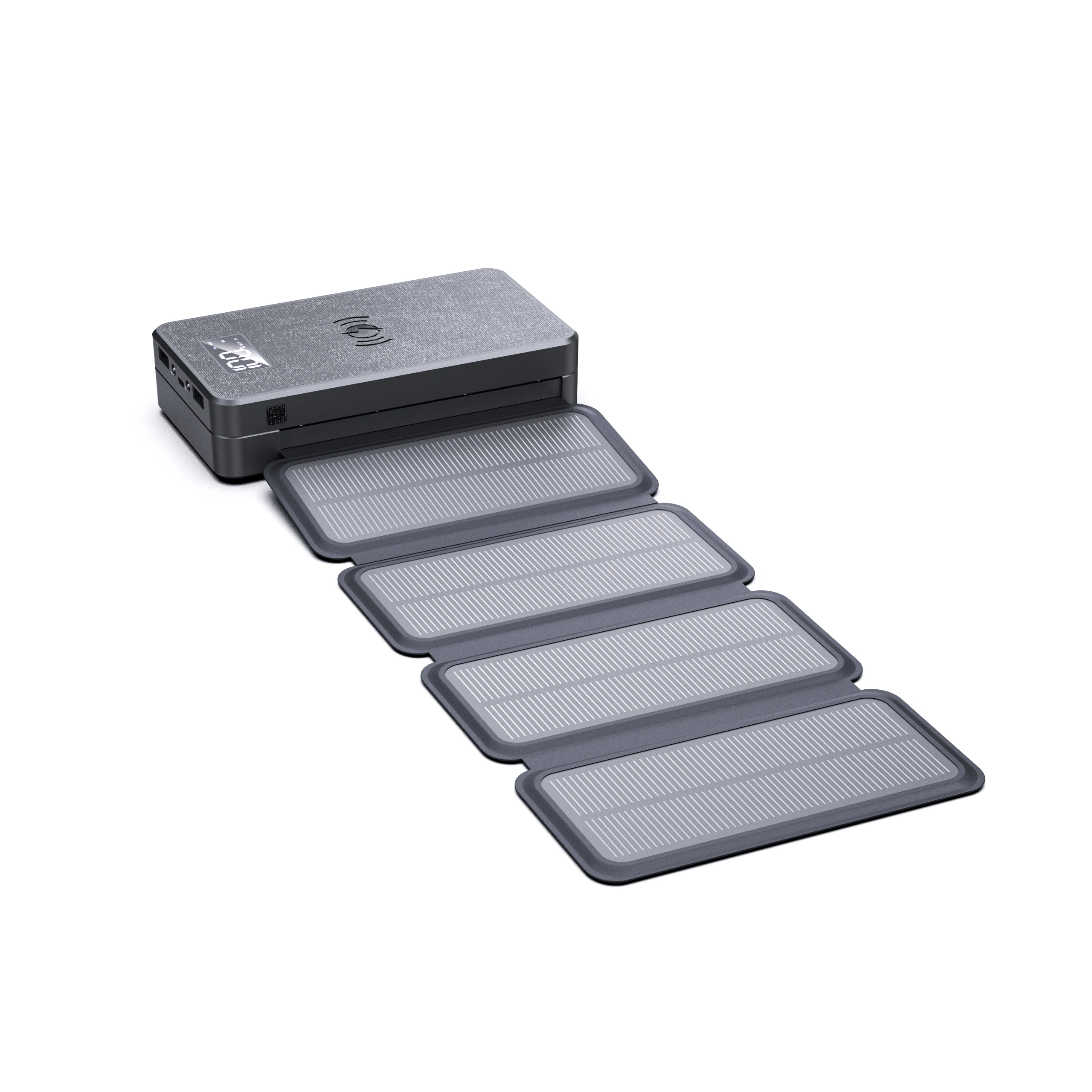 Portable Sunpower 5v 9v Cell Phone Battery Etfe Monocrystalline Charger Powerbank 20000mah 4 Foldable Solar Panels Power Bank