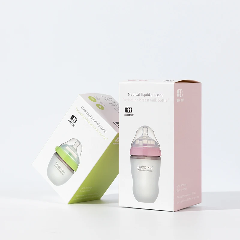 Cheap Wholesale BPA Free Newborn Wide Neck Ergonomic Silicon Milk Feeding Nursing Animal Baby Bottle Set - Image 6