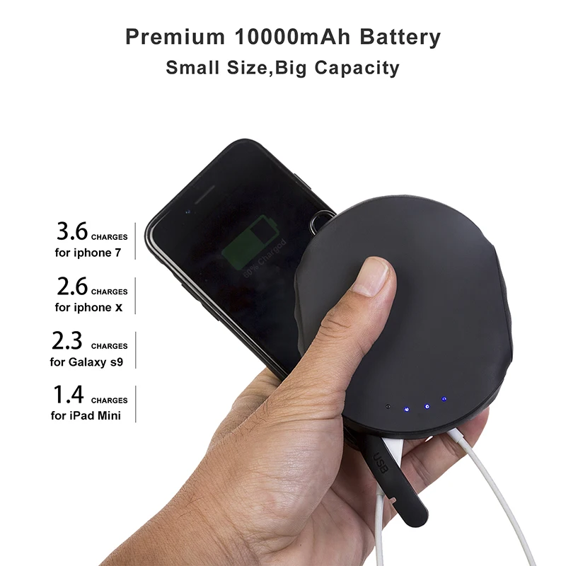 ES360 Pawer Bank 10000 Poweer Bank Power Bank 10000mah Portable Chargers 10000 Mah Powerbank 100000mah - Image 3