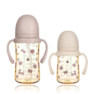 BPA Free 280ml PPSU Sippy Cup with Straw and Handle Cute Custom Design No-Spill Feeding Cup Baby and Toddlers