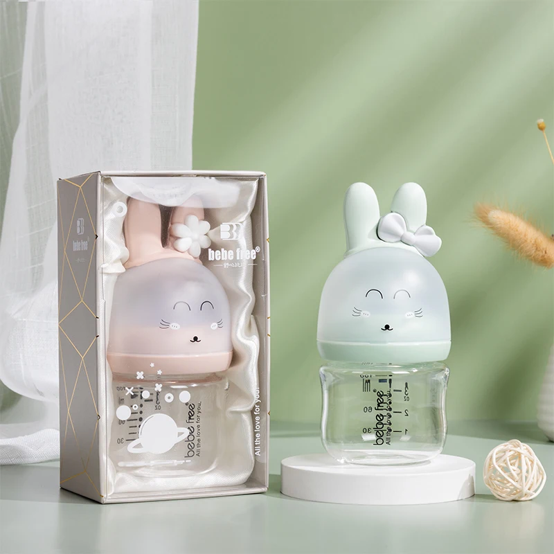 Custom BPA Free Standard Baby Milk Feeding De Glass Bottle Kit for Newborn Mamadeira Para - Image 5