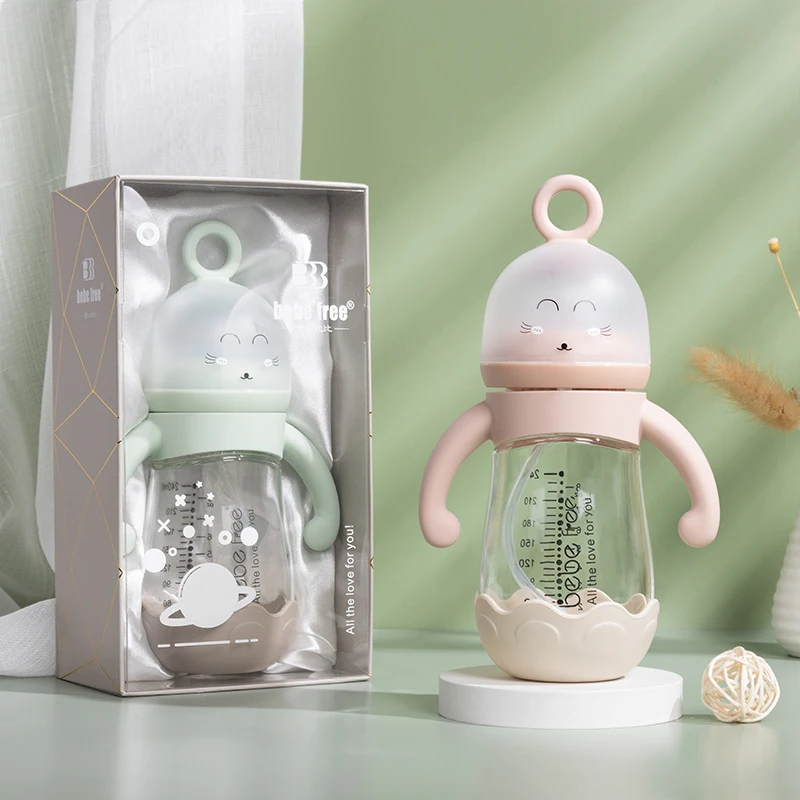 Custom BPA Free Standard Baby Milk Feeding De Glass Bottle Kit for Newborn Mamadeira Para - Image 3