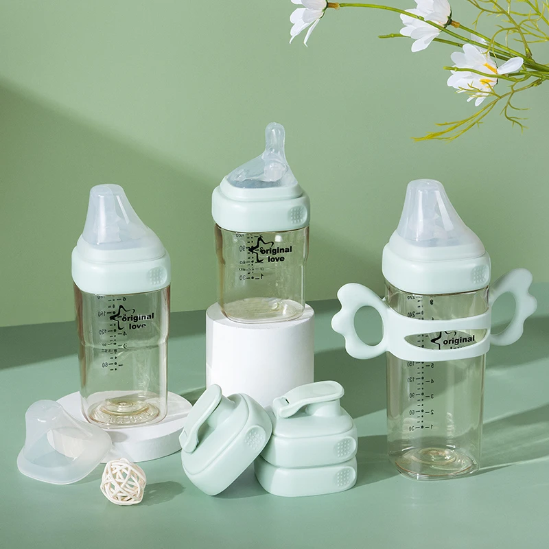 Custom BPA Free PPSU Baby Bottle Anti-Colic Set Wide Mouth Newborns 0-12 Months Small Animal Pattern Milk Teteros Para Bebes - Image 4