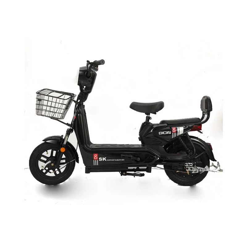 Wholesale Price 14 Inch Step Through Electric Bike 350W 48V City Electric Bike Scooter With Pedal - Image 3