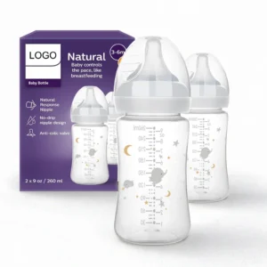 Anti Colic Baby Feeding Bottle 150ml BPA Free PP Plastic Newborn Milk Bottle with Custom Logo Eco-Friendly